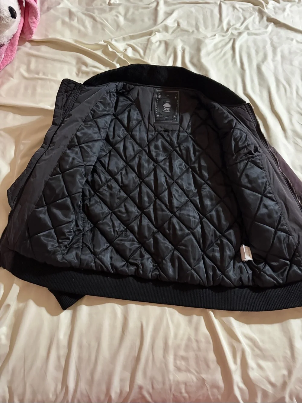 Vintage Groove Rhyme Bomber Jacket